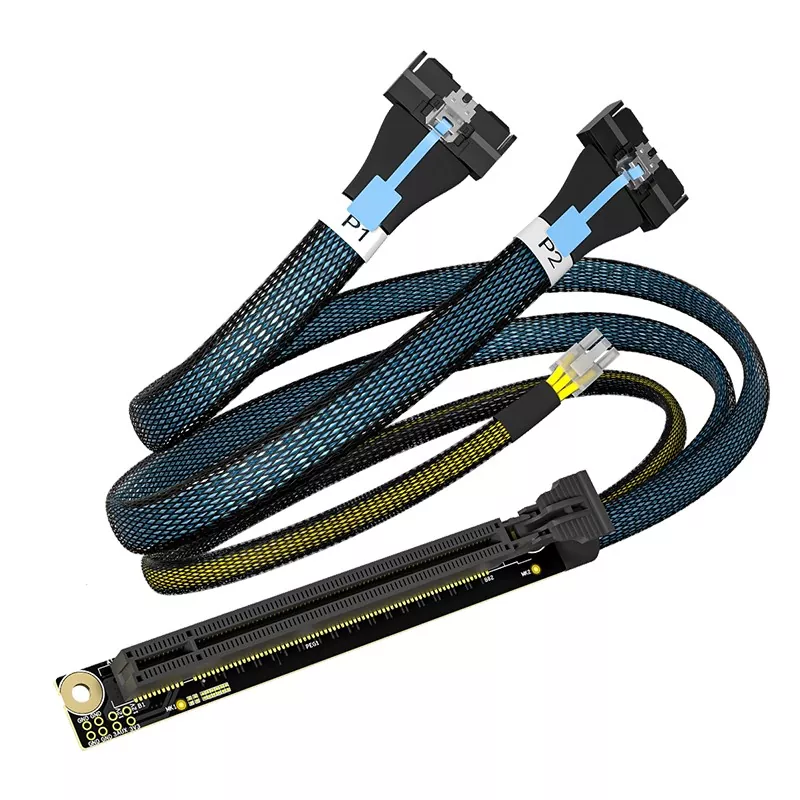 PCIe X16-2MCIO 8X kábel